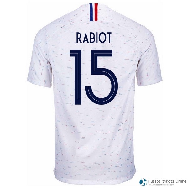 Frankreich Trikot Auswarts Rabiot 2018 Weiß Fussballtrikots Günstig